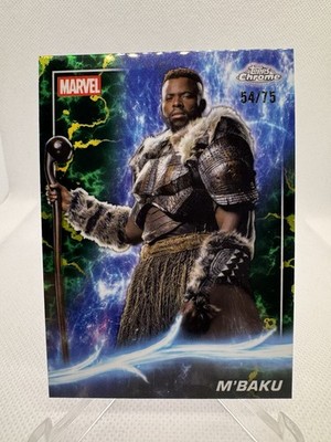2025 Topps Chrome Marvel Studios - M baku Refractor /75 #83 Black Panther