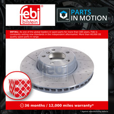 Image of 2x Brake Discs Pair Vented Front 340mm 105724 Febi Set 34106797602 Quality New