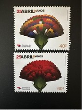 Cap Vert 2024 25 Abril 50 Anos Joint issue émission commune fleur flower Blume