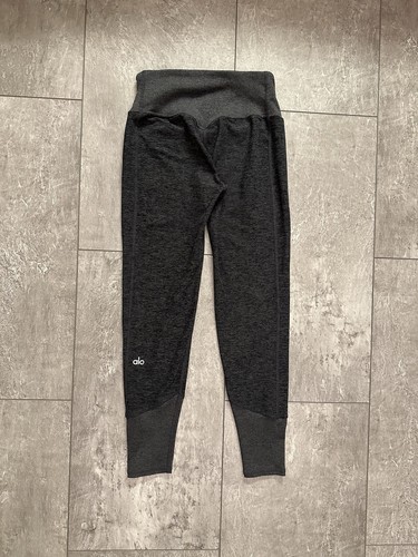 Alo Yoga AloSoft Lounge leggings Size XS Dark Gray Heather VGUC - Picture 6 of 7