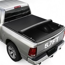 Soft Roll-up Tonneau Cover For Dodge Ram 1500 2009-2026 5.7ft Bed