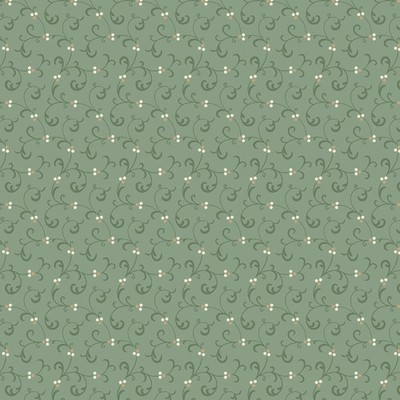 GRACE ELIZABETH Quilt Fabric Sage Green Swirl by Marcus Fabrics Sold by 1/2 Yd