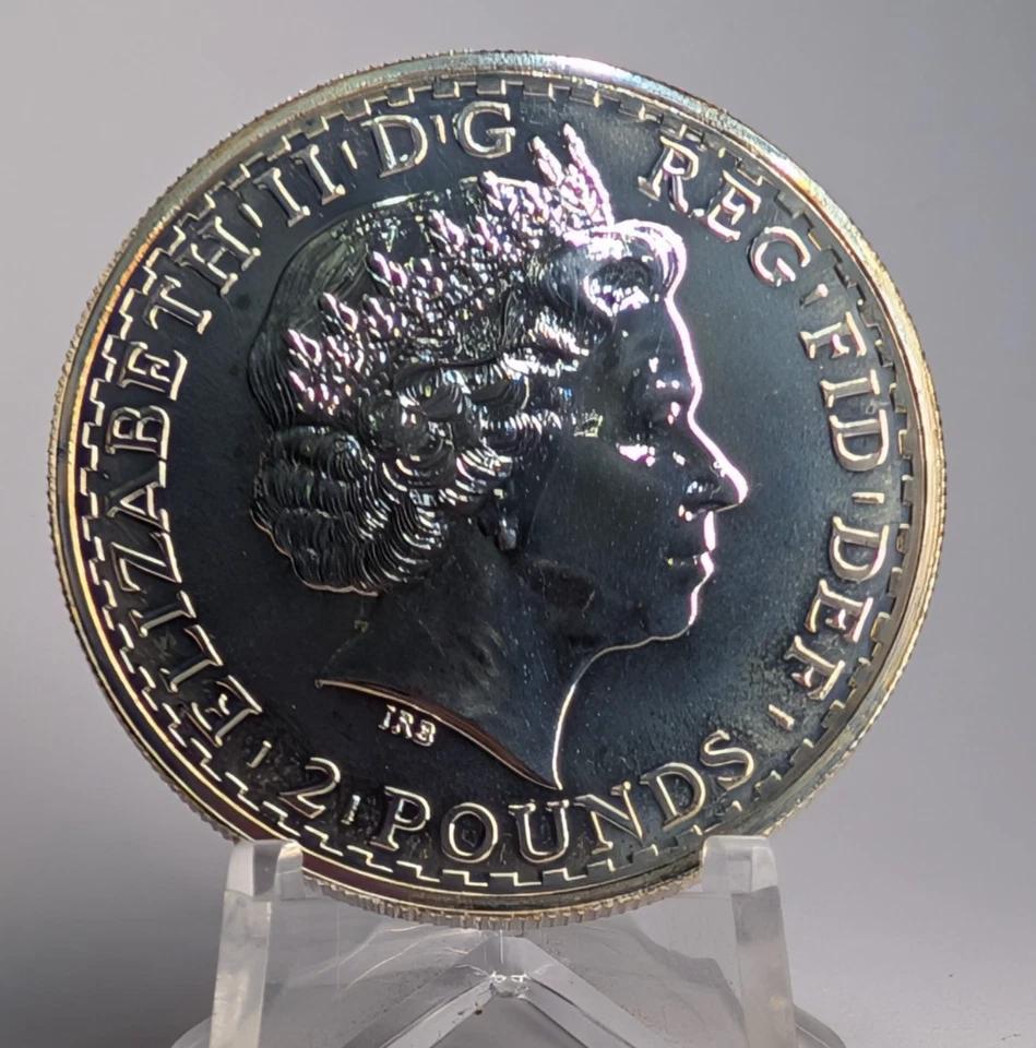 2008 - UK - £2 - Silver Britannia - 0.999 fine - 1 Troy Oz - Image 2 of 2