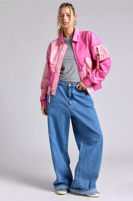 NWT Alpha Industries CWU 45/P Urban Outfitters Colorblock Bomber Jacket XS Pink