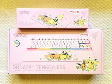 Pokemon x Razer Set Keyboard | Mousepad | Pikachu & Eevee Bundle