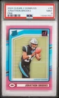 2024 Panini Clearly Donruss Football Pink Jonathon Brooks #70 PSA 9
