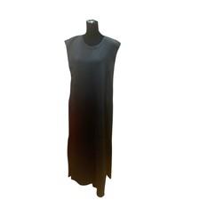 Entro Black Sleeveless Maxi Dress Casual Side Slits Size Large