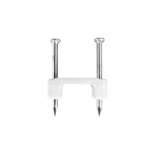 250-Pack 1/2 Inch Plastic Cable Staples for Power and Low-Voltage Wires