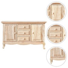 1 % Mini mobile in legno Mini casa in miniatura Desktop Ornament