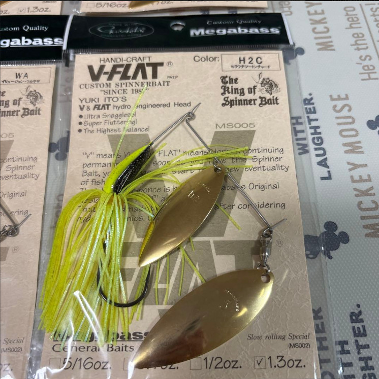 NEW Megabass Spinnerbait V-Flat 4-Piece Set(1.3 oz) From Japan - Image 5