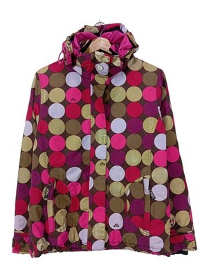 ROXY Kapuzenjacke Damen Jacke Gr. DE 34 pink-creme-weiß Casual-Look