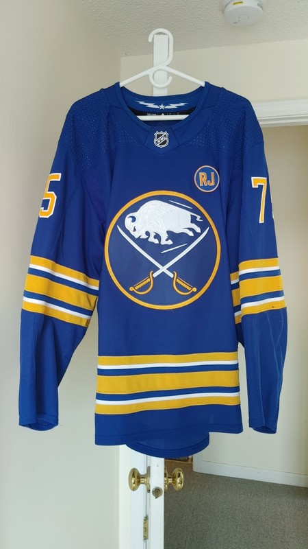 NHL Adidas 2023-24 Buffalo Sabres Game Worn Home Jersey Connor Clifton 56