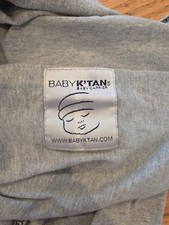 Baby K'tan Cotton Baby Carrier Gray Size M Machine Washable for Infant