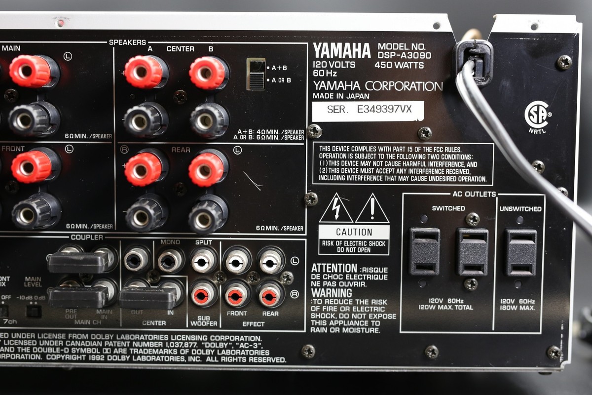 Yamaha DSP-A3090 Flagship AV Amplifier Tested and Good Working
