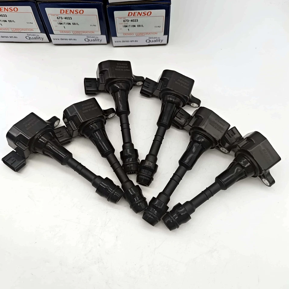 6x DENSO UF349 Ignition Coil 673-4023 For Nissan Pathfinder Maxima 22448-8J115 Foto 3 de 4