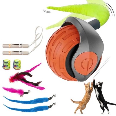 Tomi21 - Speedy Tail 2.0 Cat Toy - Cat Feather Wand   Teazys Toy Turbo - Rech...