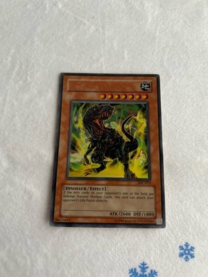 Yugioh Misprint Black Tyranno IOC-075 No Name With Imprint Vintage