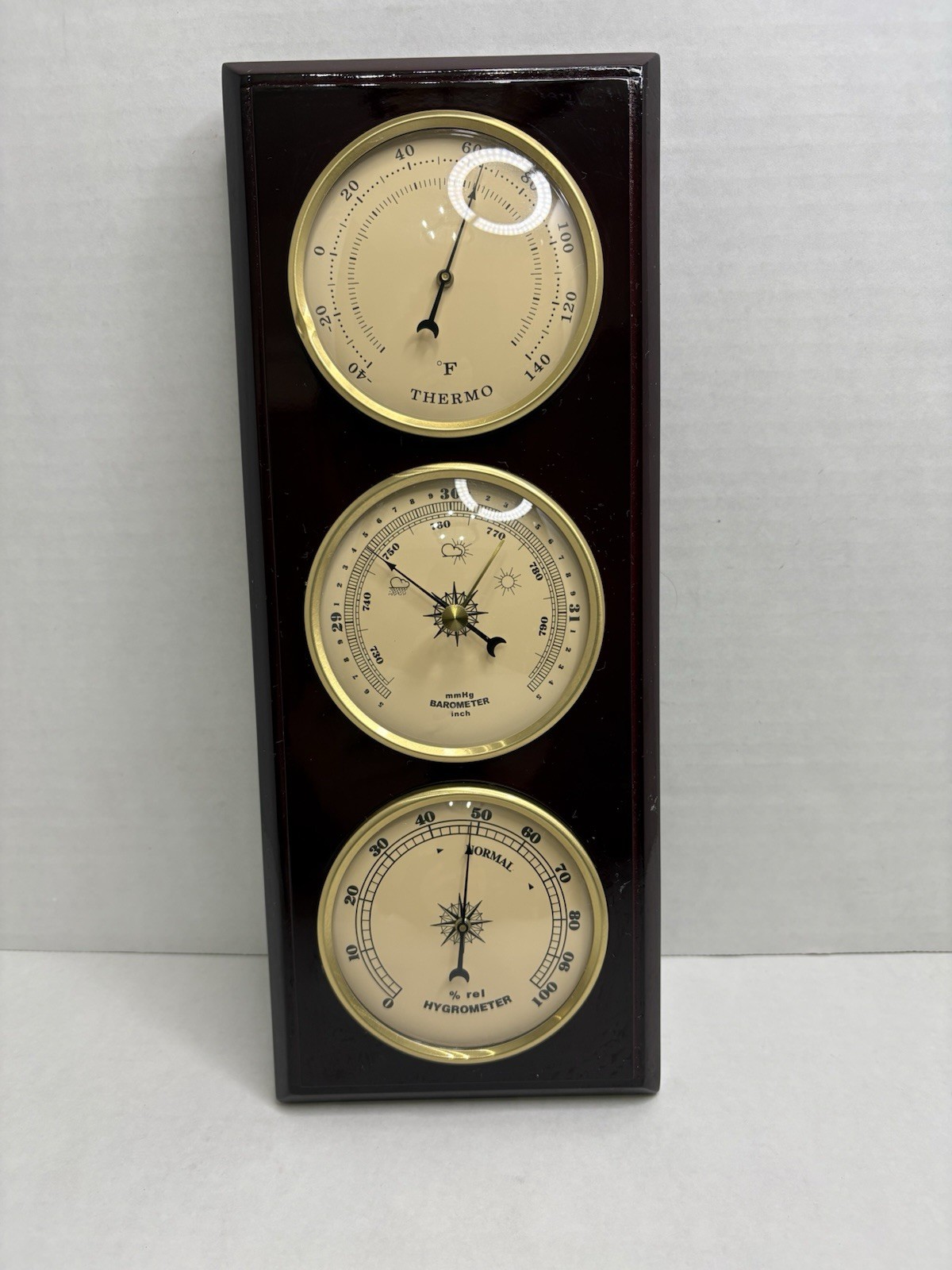 Vintage SpringfieldThree Dial Weather System Weather Station