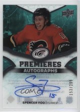 2018-19 Upper Deck Ice Ice Premieres Auto 153/299 Spencer Foo #IPA-SF Auto 2a8