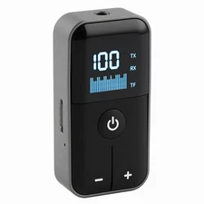 Bluetooth 5.4 Audio Adapter Wireless Receiver Transmitter MP3 Player 3.5mm Aux.