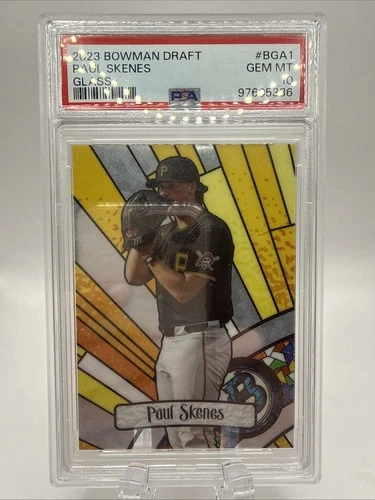 2023 Bowman Draft - Bowman Glass Paul Skenes #BGA-1 (RC) PSA 10