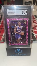VJ EDGECOMBE 2025-26 TOPPS PINK DIAMANTÉ #203 RC SGC GEM MINT 10 SSP 76ERS 1ST!!