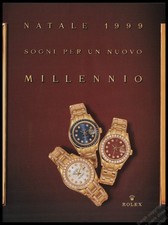 1999 ROLEX Wristwatch Millennio Watches Magazine Print Ad-IC