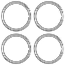 4 New 14 Stainless Steel Wheel Trim Rings Beauty Rims Glamour Ring Rim Bands
