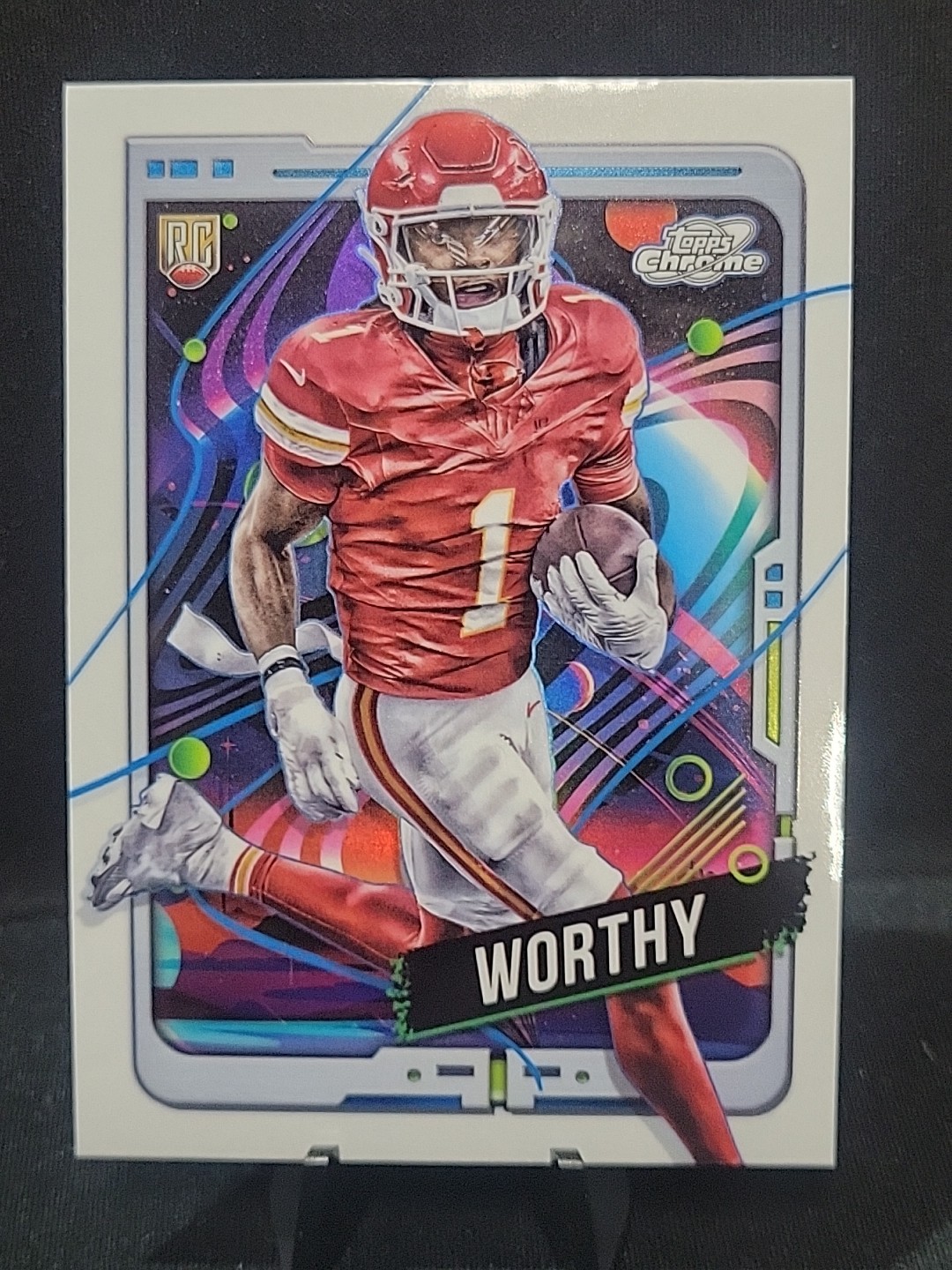 2024 Topps Cosmic Chrome Xavier Worthy (RC) White Hole SSP!! #146