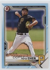 2021 Bowman Draft Sky Blue 143/499 Po-Yu Chen #BD-151 12zw