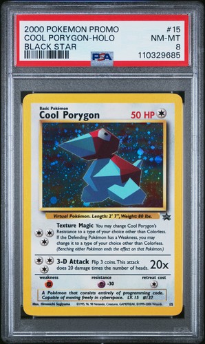 Cool Porygon graded PSA 8 for sale on eBay