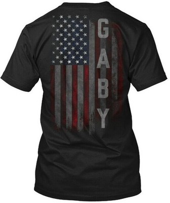 Gaby Family American Flag T-Shirt Made in the USA Size S to 5XL