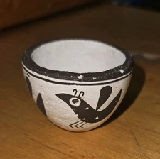  Miniature Pottery by Emma Lewis, Mimbres Revival Style Very Hard To Get !!!