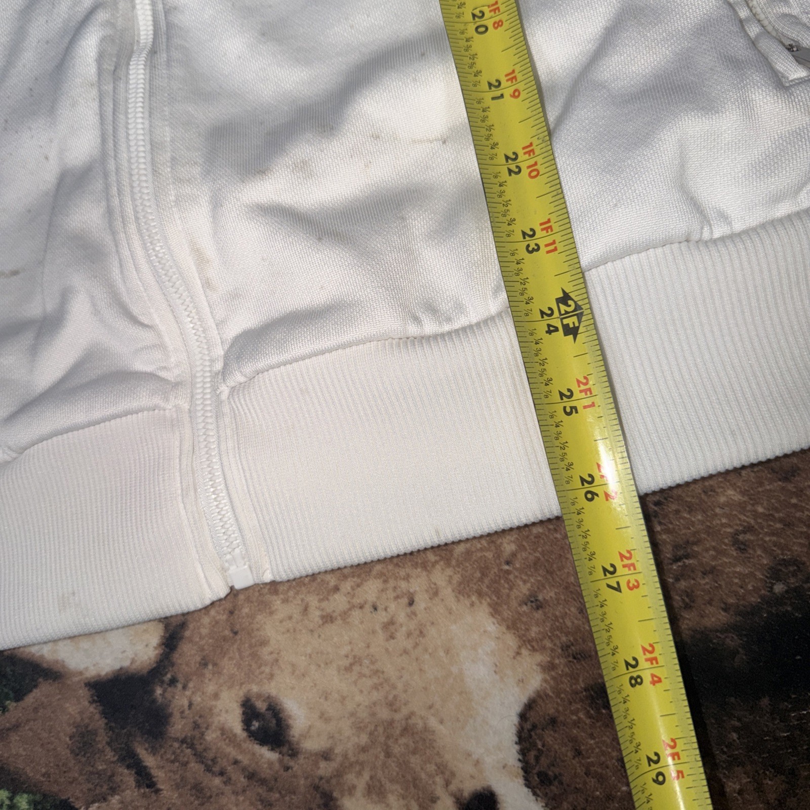 PUMA Men's Archive EN NOIR T7 Track Jacket White Full Zip Men’s Large READ image 4