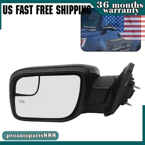 Driver Side Heated Mirror For 2016-2019 Ford Explorer Signal Light Power Glass