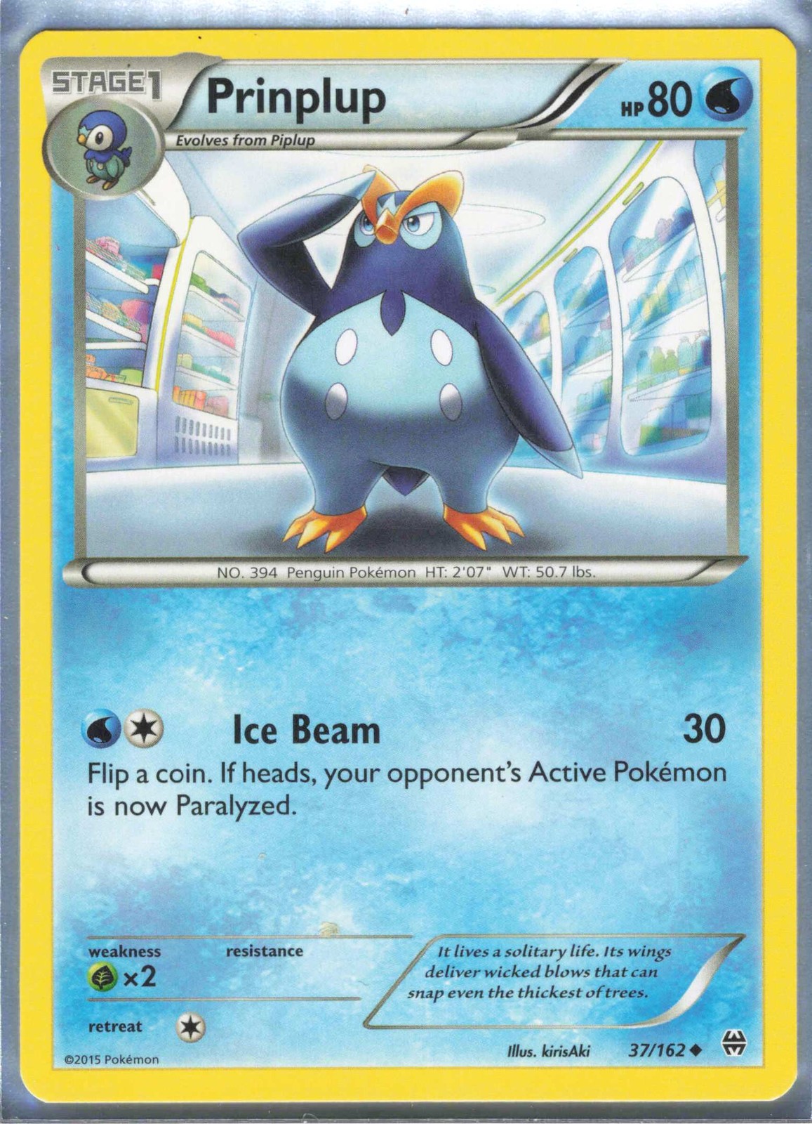 Prinplup Uncommon XY - BREAKthrough 37/162 LP