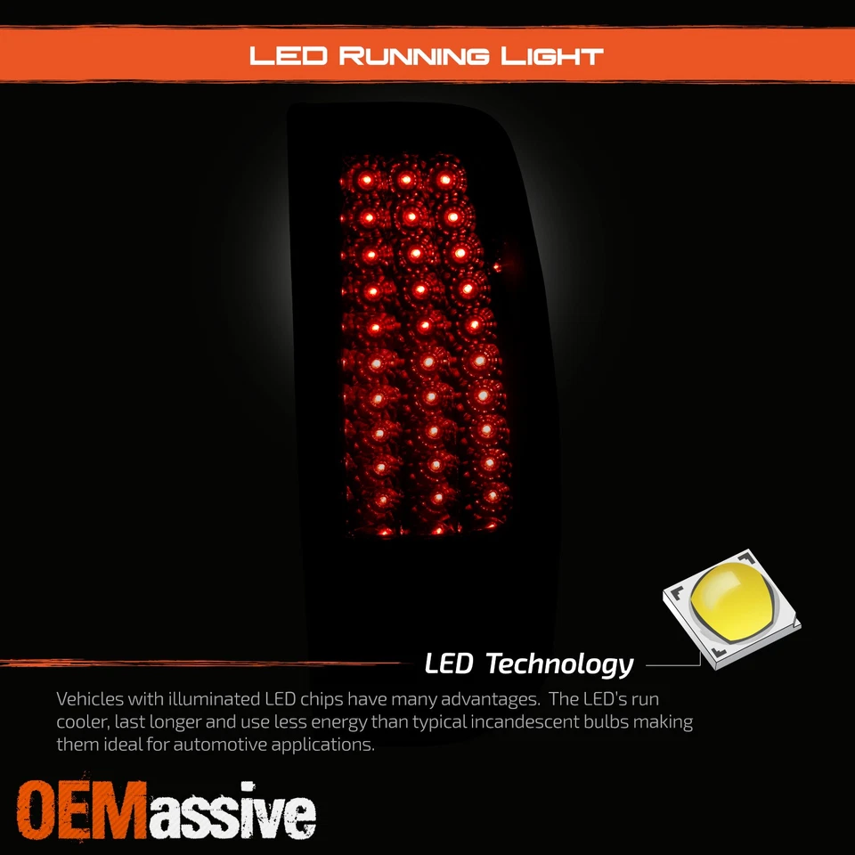 Luces traseras LED Fit Smoked 99-02 Chevy Silverado 1999-03 GMC Sierra Pickup lámparas Foto 4 de 4