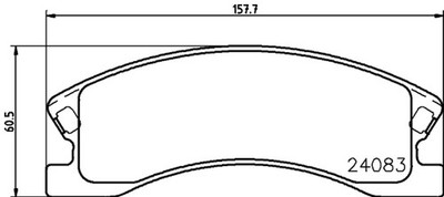 HELLA PAGID Bremsbelagsatz Scheibenbremse 8DB 355 011-541 für CHEROKEE JEEP WJ 2