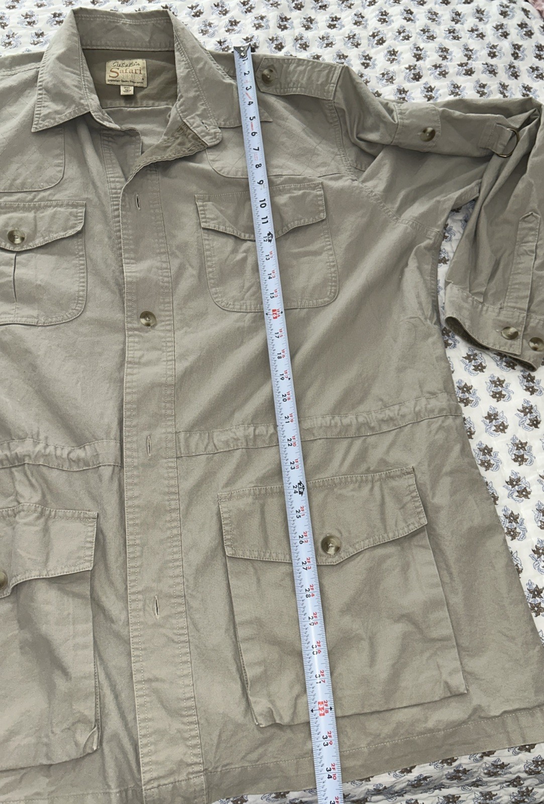 Cabela's Safari Series Jacket Mens 2X Multi Pocket Outdoor Hunting Shirt