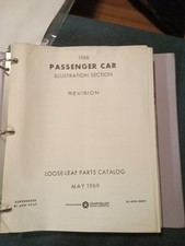 Nuevo de Lote Antiguo Catálogo de Piezas Mopar 1968 (Manual) - Plymouth Dodge Chrysler Hoja Suelta