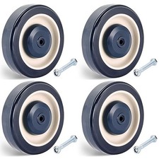 Shopping Cart Wheels Replacement  4 Pack Shopping Cart Caster, 5-Inch Diameter