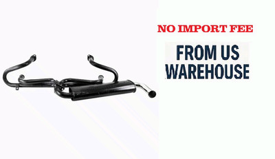 Exhaust System, Single Quiet Muffler, for Type 3 Dunebuggy & VW