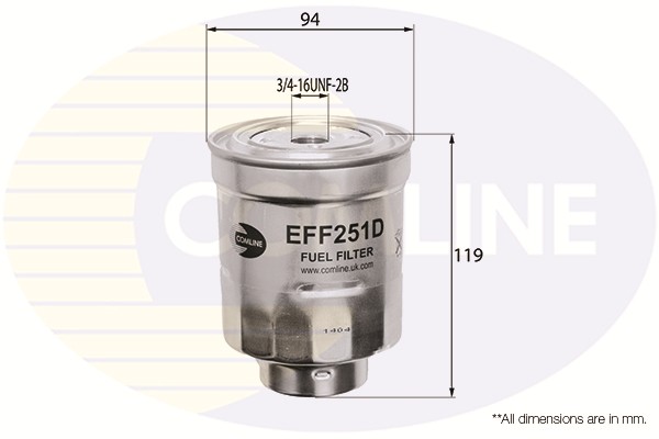 COMLINE EFF251D Fuel Filter for HONDA,TOYOTA