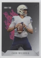 2021 Wild Card MATTE Rookie Heat White - Pink Flames 56/99 Zach Wilson z6b. rookie card picture