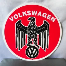 Volkswagen Eagle Emblem – Vintage German Automotive Metal Sign – 50 cm (19.7”)