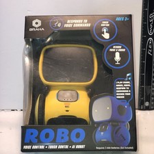Braha Robo Yellow Vioce Control Robot Record Voice and Sound Brand New