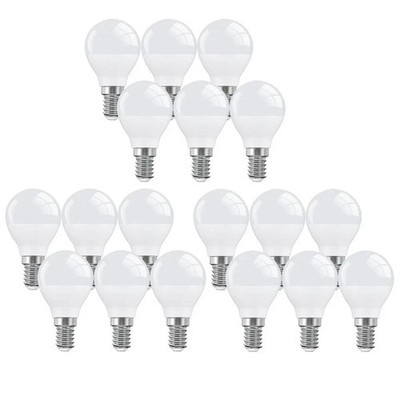 40 x LED MINI GLOBE MATT GLÜHBIRNE E14 5,6W warm 470LU dimmbar RS PRO