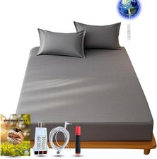 King Size Earthing Grounding Sheet: Cotton  Silver Fiber for Sleep Wellness