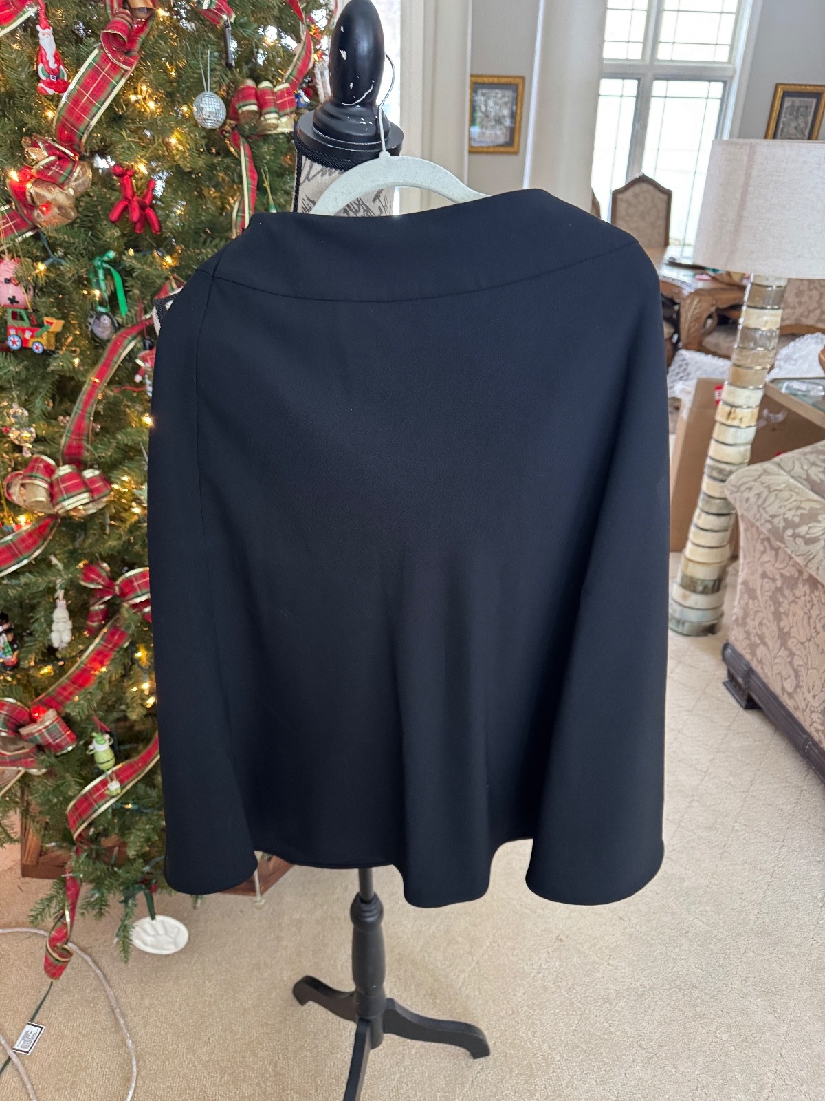 Pendleton Black over the knee Polyester Skirt Sz.… - image 1