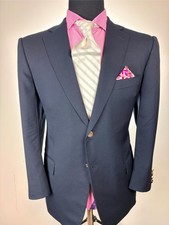 Ermenegildo ZEGNA Black ITALIAN Mod 2Btn Blazer Sport Jacket 44 S / R